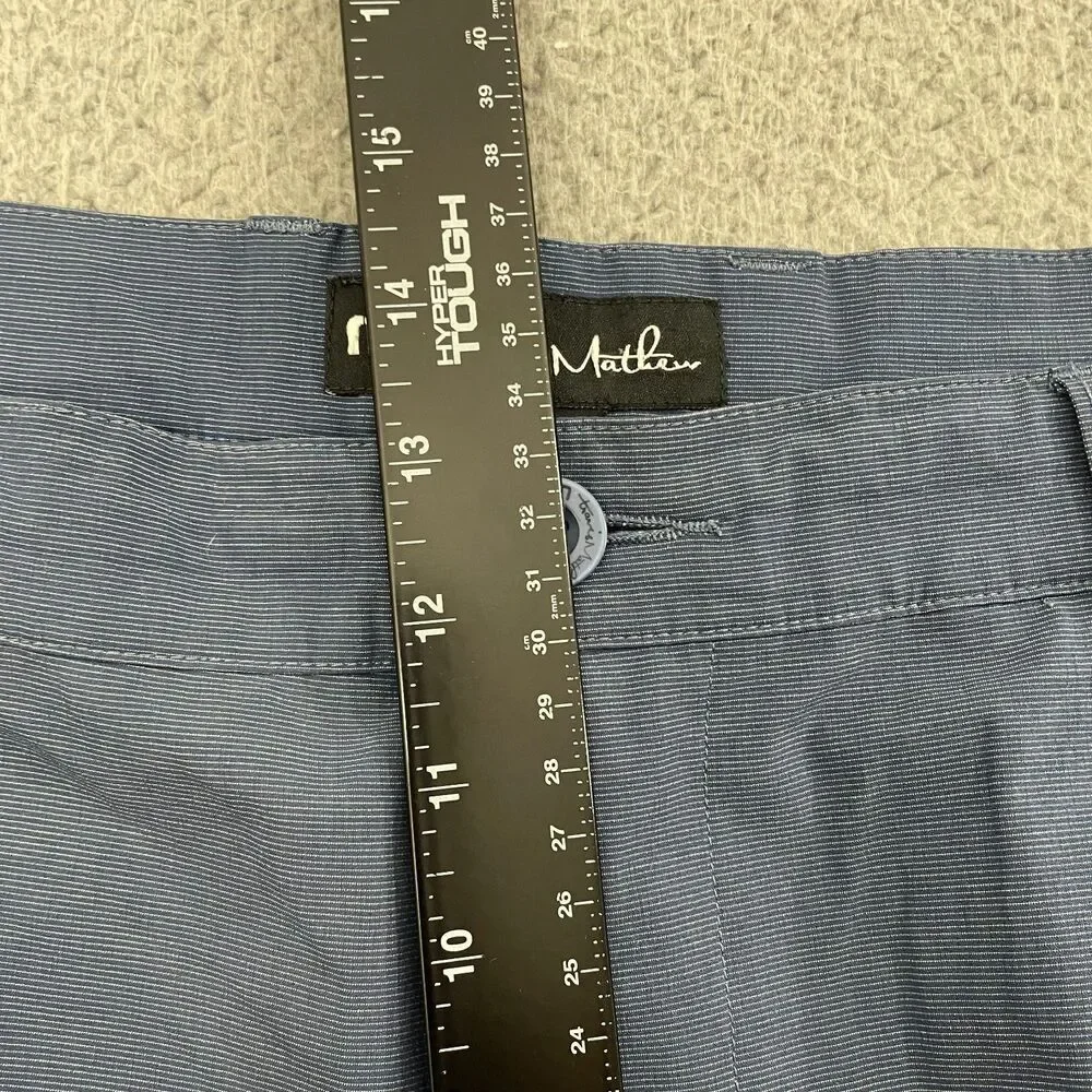 Travis Mathew Shorts Men 40‎ Blue Golf Performance Flat Front